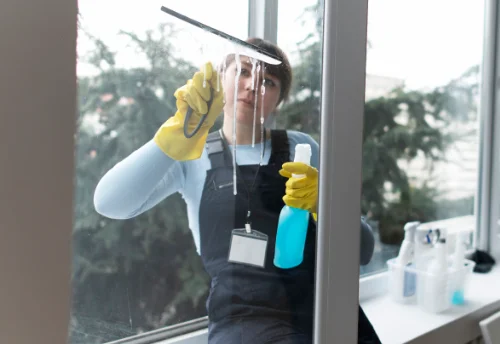 Nettoyage de vitres intérieures et extérieures à Sansais